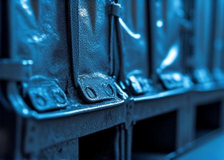Close up of professional cargo loading